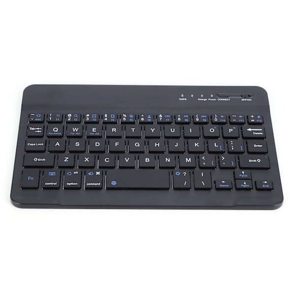 Mini Bluetooth Tastatur Sort 7 Tommer Bærbar 59 Taster Computertilbehør HB030B