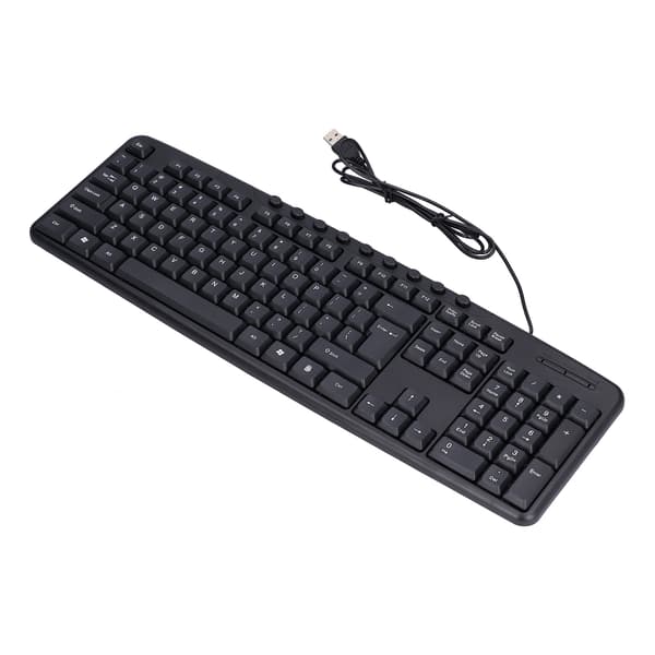 Kablet tastatur og mus-kombination USB-tilbehør til stationær computer til hjemmekontoret