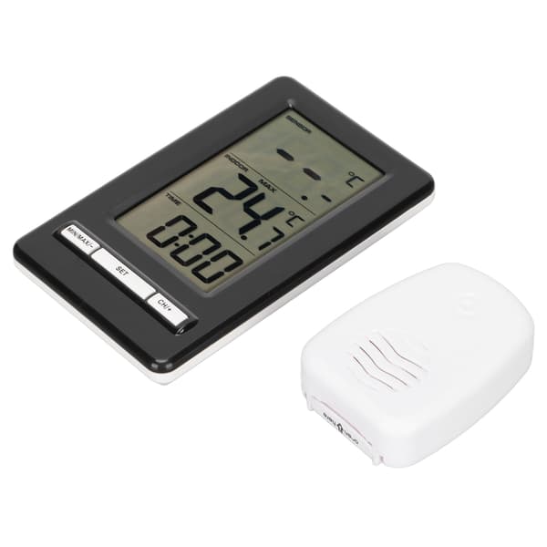 Trådløst elektronisk termometer Indendørs Udendørs Digital Vejrstation Ur Display
