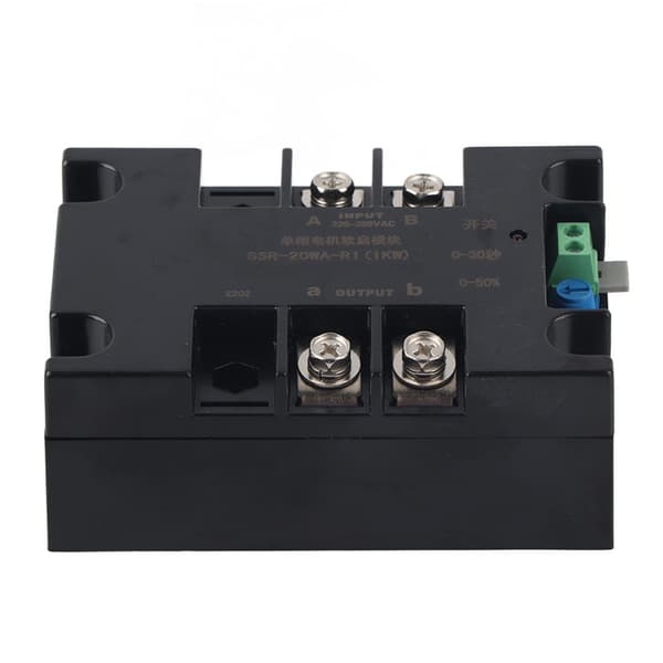 Soft Start Controller Aluminium Base Enkeltfaset 2-faset Motor Industriel Kontrolmodul