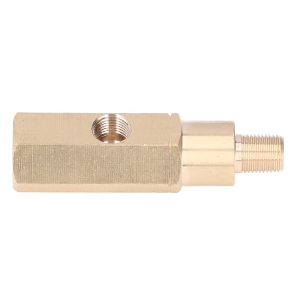 1/8in oljetrykksmåleradapter messing T-stykke sensor sender universell for bilmodifikasjon