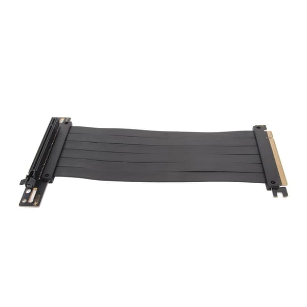 PCIE 3.0 X16 Riserkabel 90 Grader Højhastigheds Fleksibelt Forlængerkort 70cm 27.6in Sort