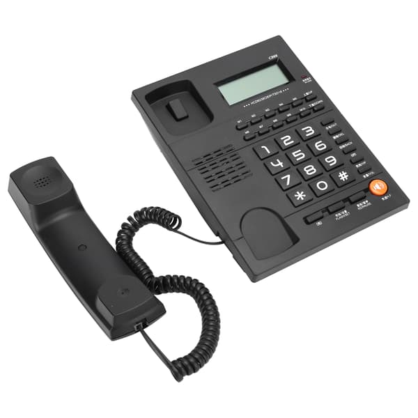 Fastnettelefon med ledning til hjemmekontor, hotel og restaurant