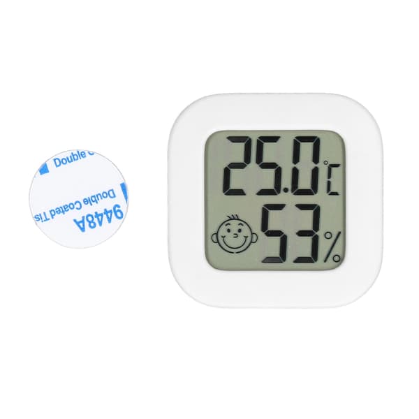 Termometer Hygrometer Temperaturmätare LCD Digital Display med Inbyggt Batteri