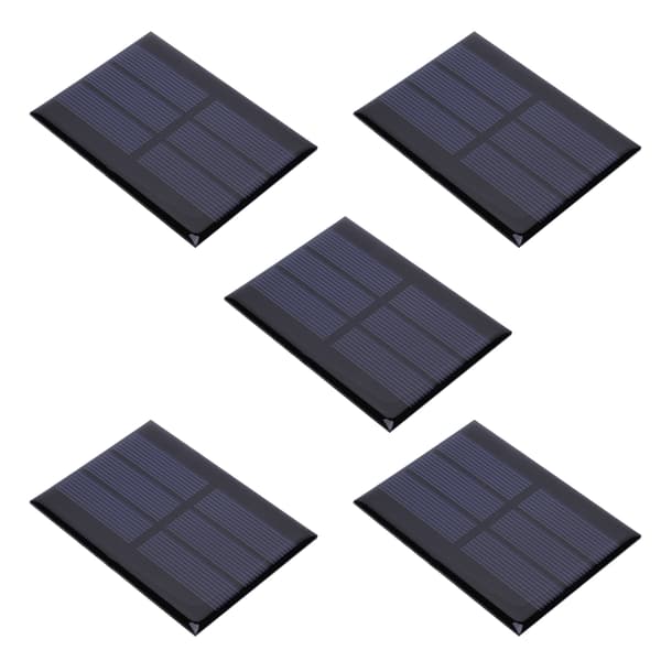 5 st mini solpanelsmodulsystem hem DIY-projekt leksaker batteriladdning 0,65W DC1,5V