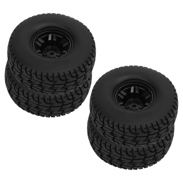 4 stk. 2.2 flade gummibælter med 6-eget plastfælge til Arrma Senton 1/10 RC-bil