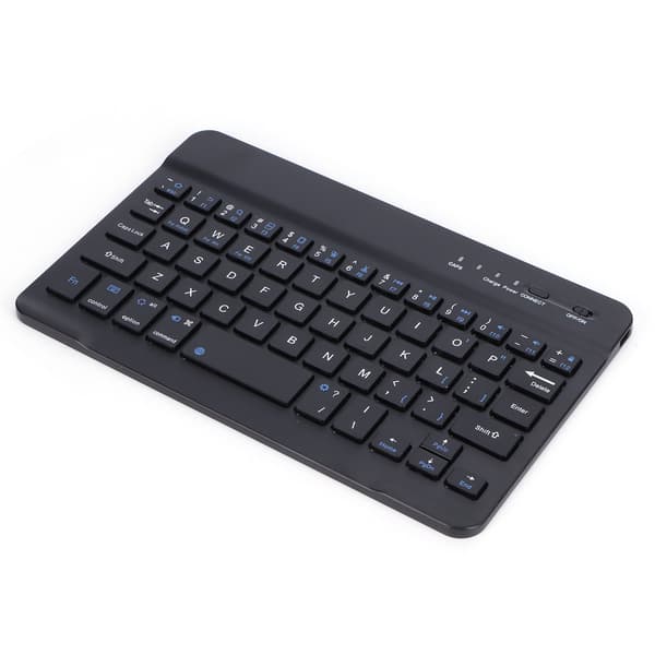 Mini Bluetooth Tastatur Sort 7 Tommer Bærbar 59 Taster Computertilbehør HB030B