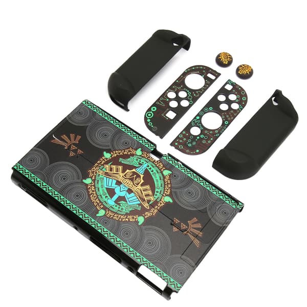 Switch OLED Skyddsfodral Heltäckande Flexibelt Skydd med Joystick-kåpor