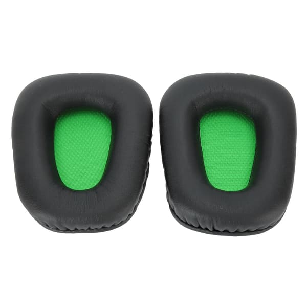 2 stk. Grøn Sort Headset Ørepude Skum Cover Udskiftning til Razer Electra 7.1 2.2