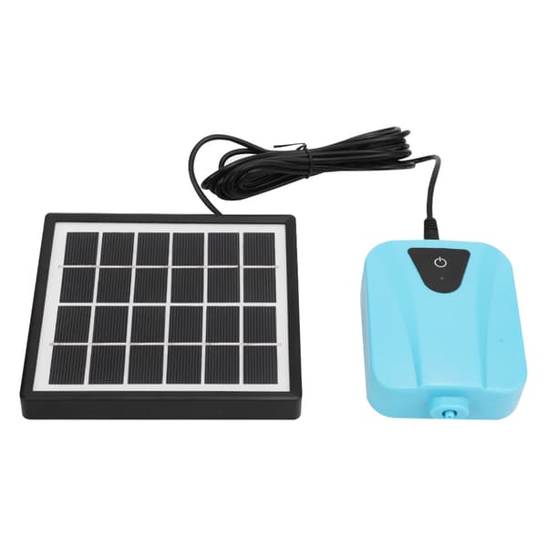 Solcellsdriven Luftpump AC DC Dubbel Användning Solcells Aerator Oxygenator för Akvarier