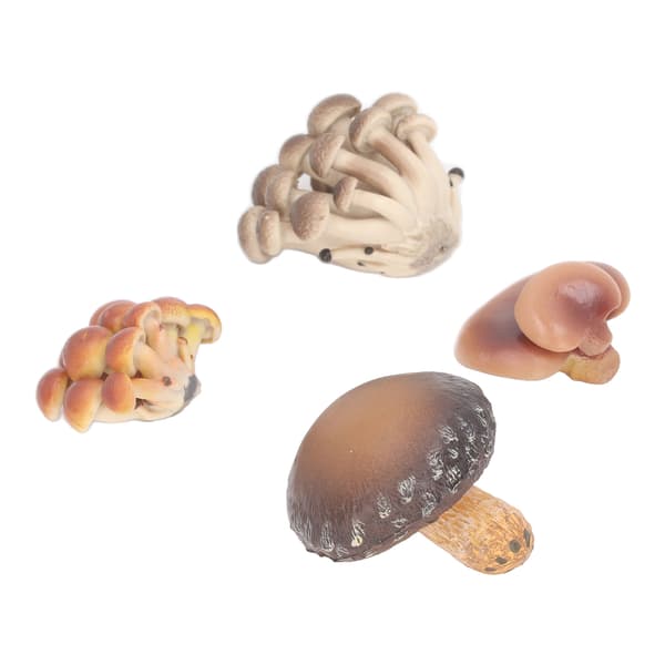 4 st Miniatyr Svampmodell Set Hög Simulering Figurer Pedagogisk Dekoration Typ 1