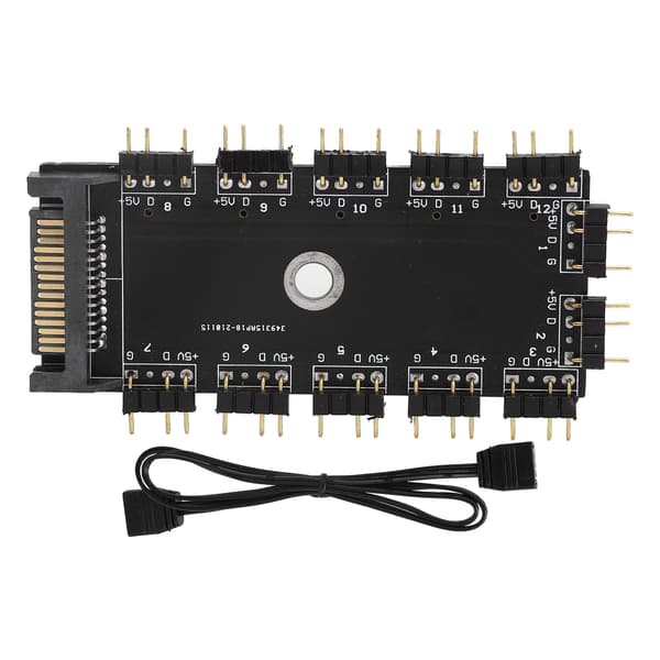 11-vejs 3PIN ARGB Splitter Hub RGB LED Controller 5V SATA Interface Extender Tilbehør