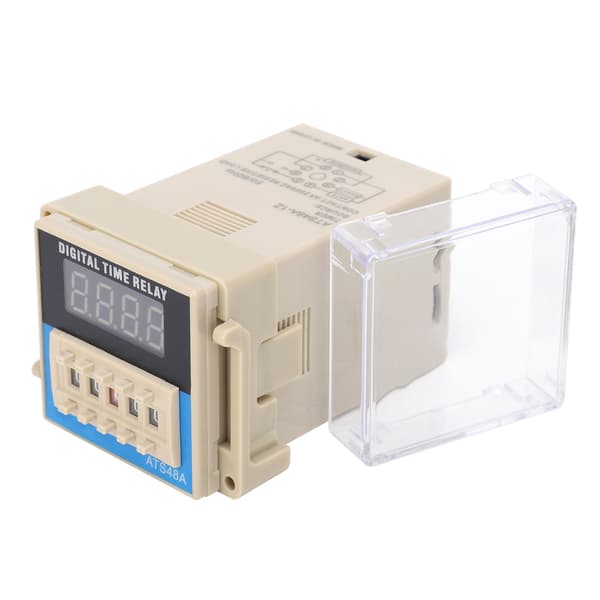 ATS48A 1ZAC220V Hög Precision Digital Display Tidsrelä LED Justerbar Elektronisk Komponent