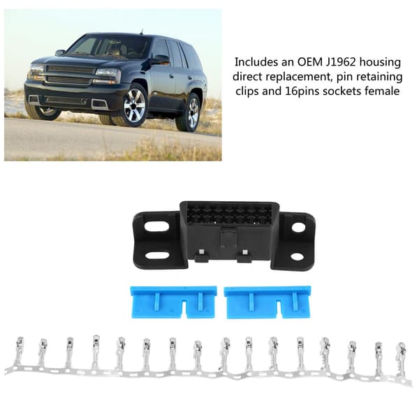 OBD2 16-pin hunnkoblingskabeladapterpluggsett GM J1962