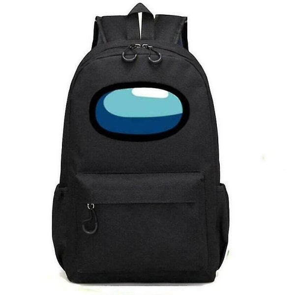 Among Us Game Shoulder Backpack With Chain Bag Reseryggsäck-svart black