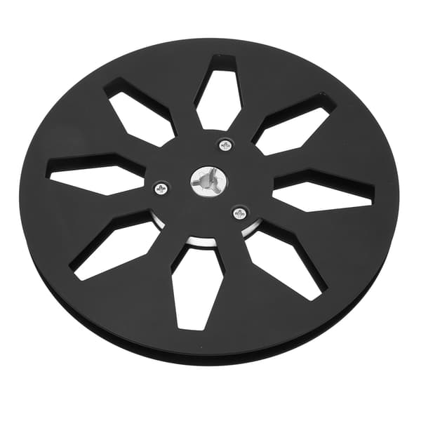 1/4 tomme 7 tommer Aluminiumlegering 8 Hul Universal Båndspole Sort Lydbånd Tom Spole