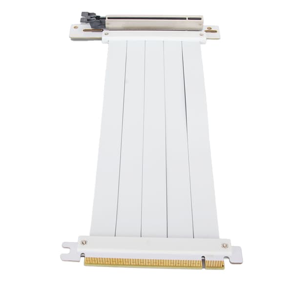 PCIe 4.0 X16 Riser-kabel Höghastighets Flexibel GPU-förlängare 90 Grader för RTX 4090 Vit 30cm 11.8in
