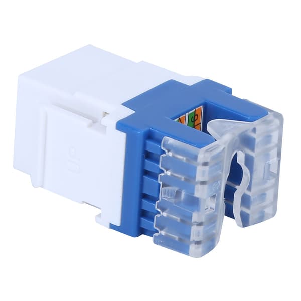 3 stk. RJ45 180 Graders Keystone Jack CAT5E UTP Netværksstik Socket Adapter