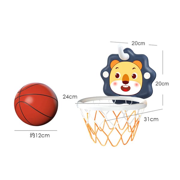 Hängande basketbollbräda för barn - Punch Free - Inomhussporter - Liten Blå