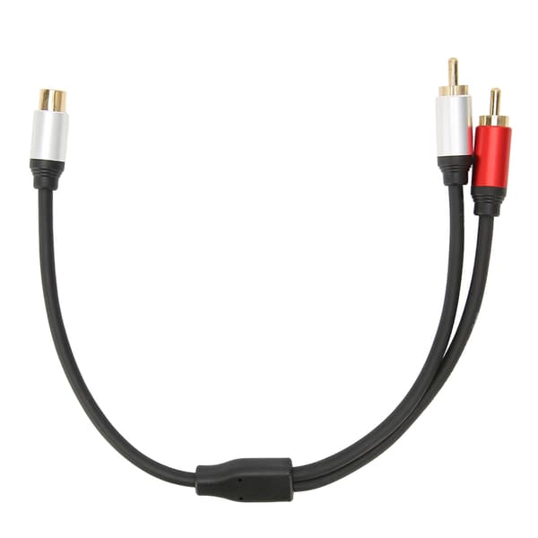 1RCA Hun til 2RCA Han Y Splitter Kabel til TV Subwoofer Forstærker Laptop