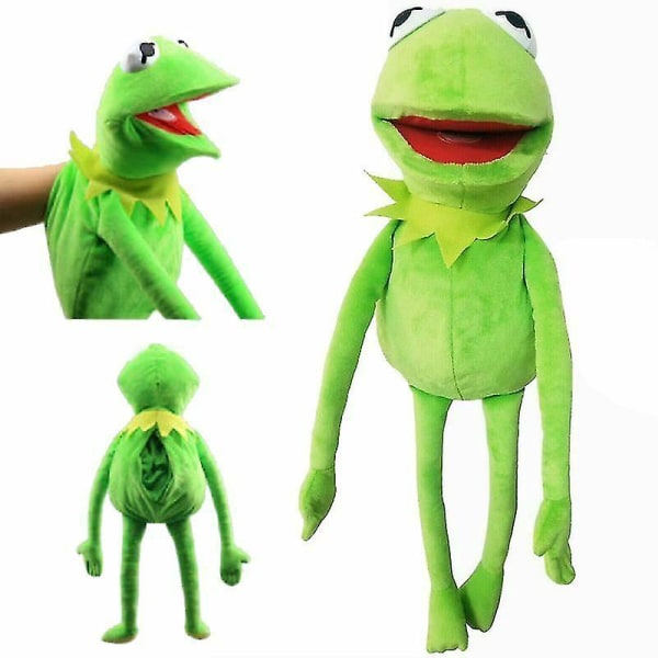 Julegave til børn 22&quot; Kermit The Frog Hånddukke Blød plysdukkelegetøj-1 A