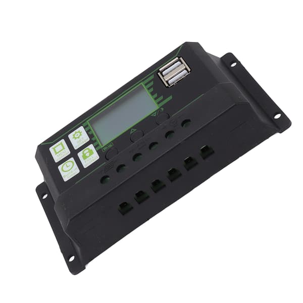 60A PWM Solar Charge Controller Dobbelt USB LCD-Display Solpanel Oplader Udladningsregulator