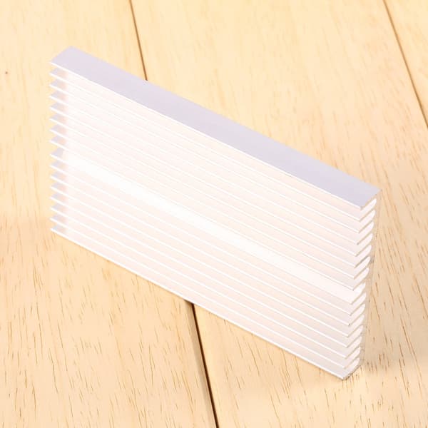 100x60x10mm DIY Aluminium Køler Grill Køleplade til IC LED Power Transistor