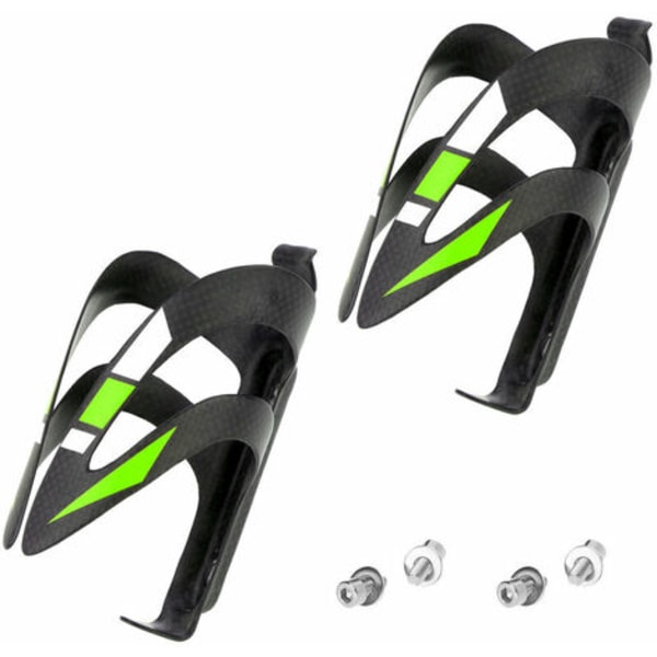 Full Carbon Fiber Parts MTB Water Bottle Holder Cage with Screws - Green