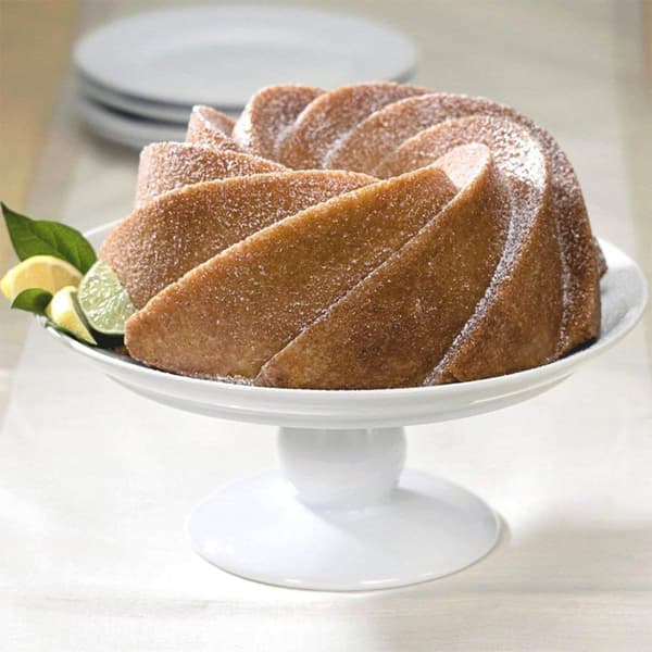 Silikone Spiral Design Pander 9 Tommer Non-Stick Kageform 3D Brød Kageform DIY Stor Bageform Bageværktøj
