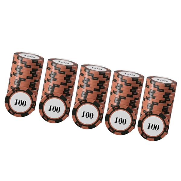 20 st Professionella Pokerchips Set Tydlig Utskrift Stora Siffror Brädspel Räkneskivor 100
