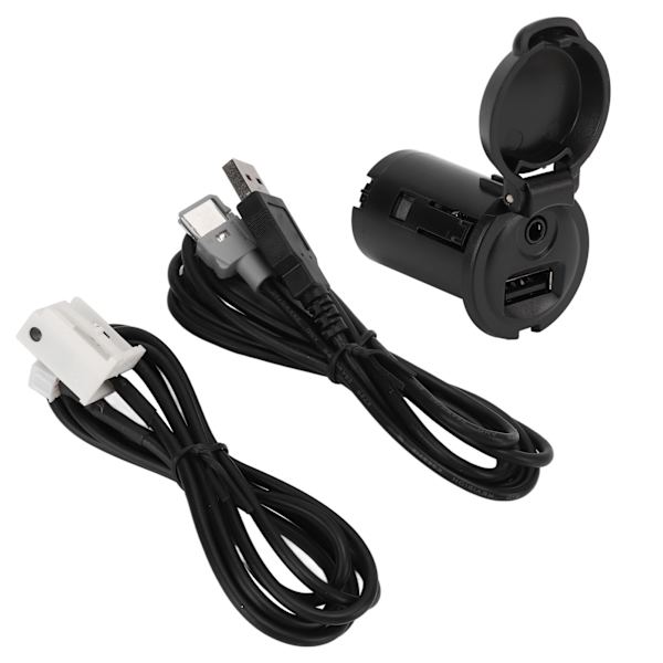 Stereoadapter USB-stikforbindelseskabel Sæt Kit Udskiftning til Peugeot 206 207 307
