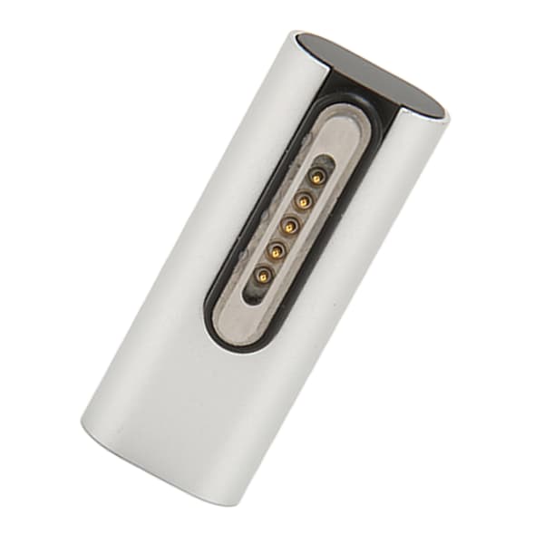140W USB C Magnetisk Ladeadapter Aluminiumlegering Hurtiglader for MacBook Pro 2021 Air 2022 Pro 2023 Sølv Midtbøy