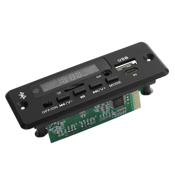02CABT Universelt WAV-dekodningsmodul MP3-dekoderkort med Bluetooth-opkald Sort