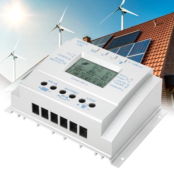80A LCD PWM Solar MPPT Laderegulator 12V 24V Regulator