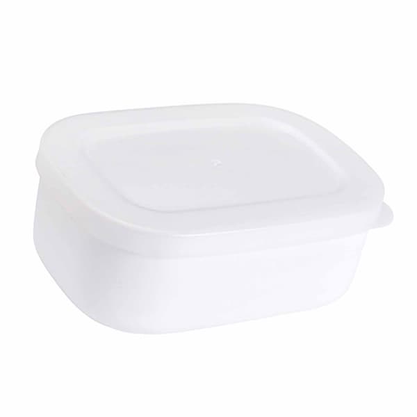 Mini Portabel 280ml Vit Bento Lunchlåda Matförvaringsbehållare för Kontorsstudenter