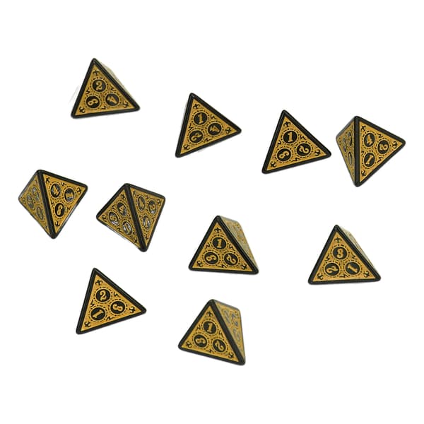 10 st Tärningsset Polyhedral Tärningar Rollspel RPG Spel Akryl DND Brädspel Tillbehör Tärning D4