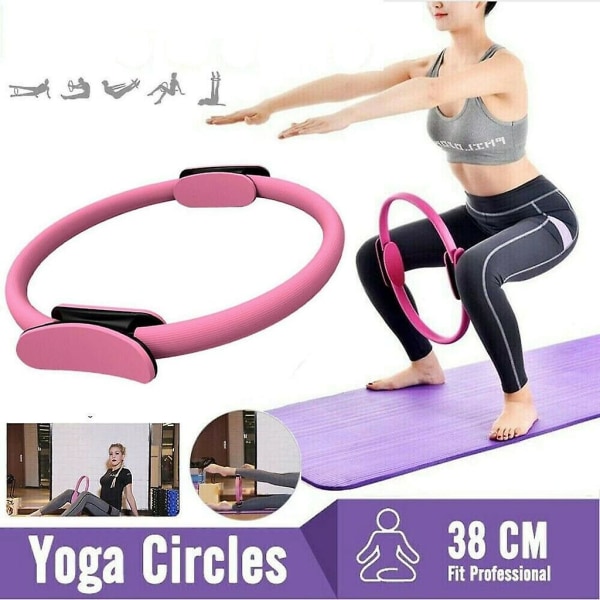 Pilates Ring, Yoga Ring Premium Resistance Ring Circle, Pilates Circle, Yogautrustning, Träningsutrustning för Hemträning & Styrka Inne