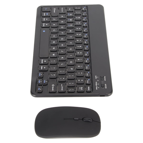 Trådløst Bluetooth Tastatur og Mus Combo Bærbart Matchende Sæt til PC Laptop Sort