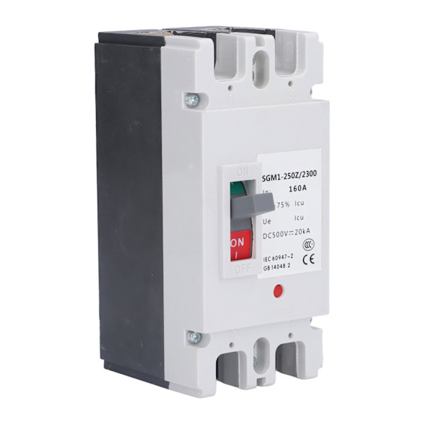 DC-afbryder 2P formstøbte afbrydere solenergi-afbryder 500V 160A