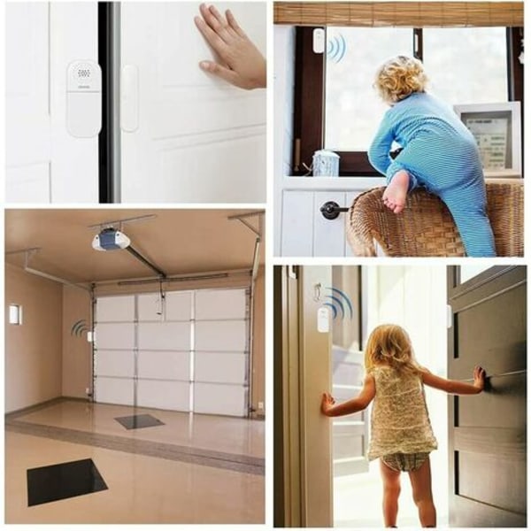 Dörrlarm, triomffönster- och dörrlarm med 130dB högt larmljud, batteridrivet dörr- och fönsterlarm för barn