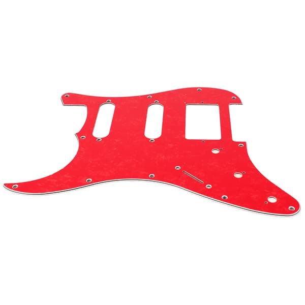 Elgitarr Plektrumskydd PVC Plastskydd Repskydd Frontplatta Panelöverdrag Instrumenttillbehör Röd Pärlfärg GSSH67