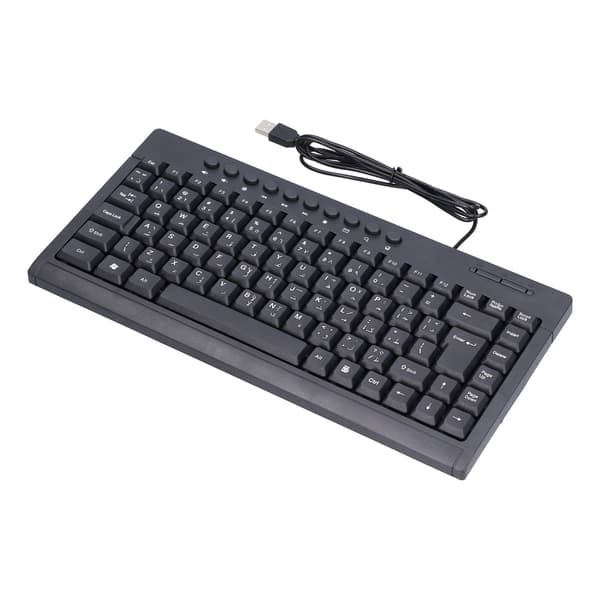Kablet 87-tasters Mini USB-tastatur arabisk layout for kontor, stasjonær PC, bærbar datamaskin