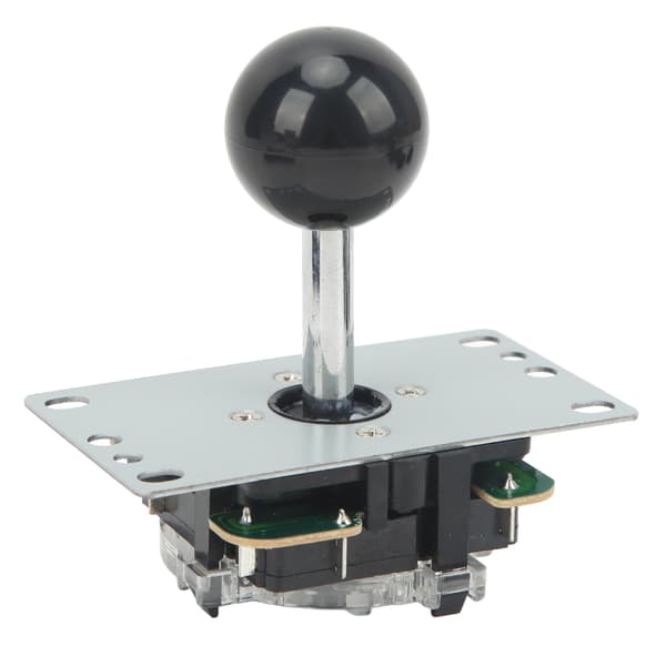 DIY USB Arkadspelskontroller Rocker Oval Boll Joystick med Kontrollchip Svart