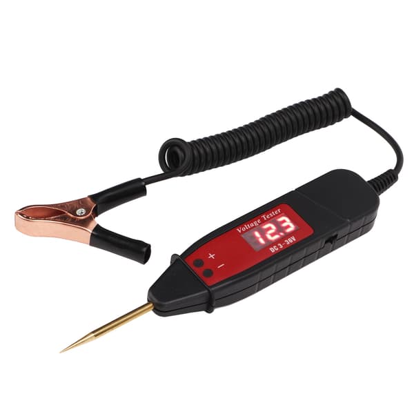 Bil Elektrisk Kredsløbstester Pen LCD Digital Display Spændingsprobe Detektor DC3‑36V til Vedligeholdelse af Køretøjer