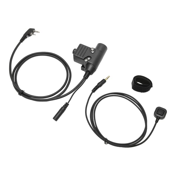 Icom V8 V80 V82 U94 PTT System Hands Free Plug and Play Adapter med Fingermikrofon