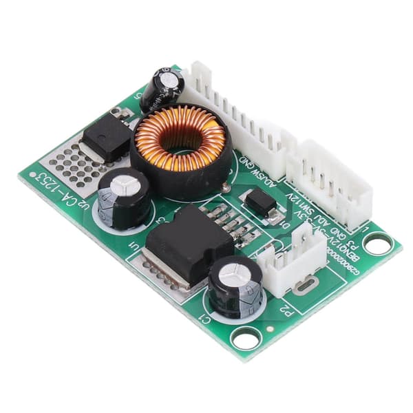 2 stk. Spændingskonvertermodul PCB LCD Strømforsyningskort 12V til 5V 3.3V med 3 grænseflader