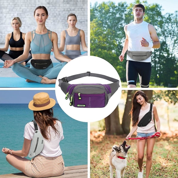 Funktionell sportplånbok - kassaapparat med stor kapacitet Företagspaket - vattentät utomhusplånbok purple