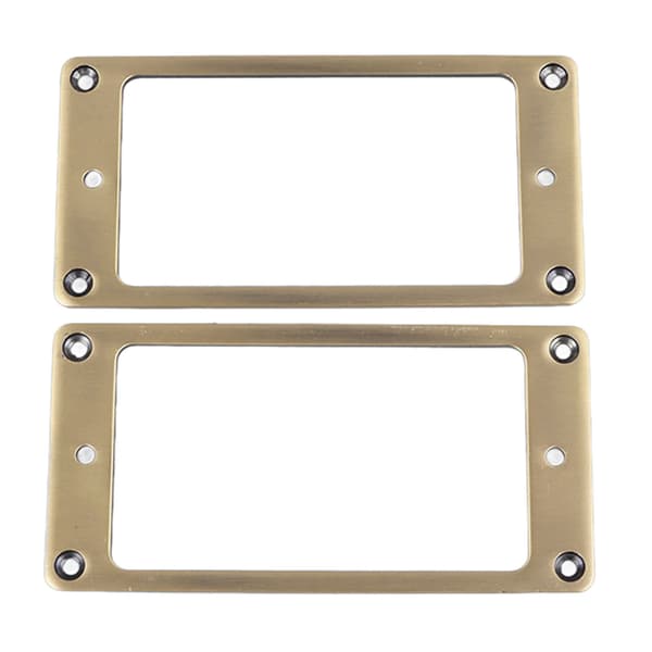 2 st elgitarr pickup ram zinklegering Humbucker pickup monteringsring set 2 x 2 mm brons