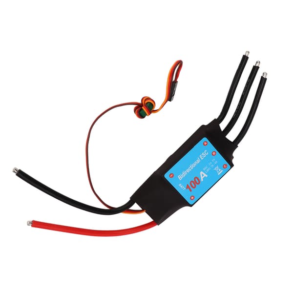 RC Båd Børsteløs ESC 100A med 5V 5A BEC Output Auto Læring Sort