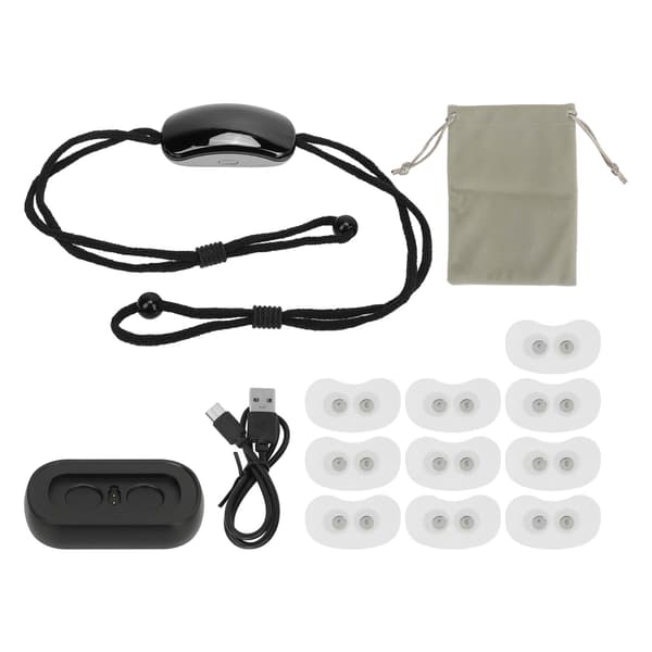 Elektrisk Anti-Snorkeenhet 70MAH Type C Stille Søvnhjelpemiddel Sølv